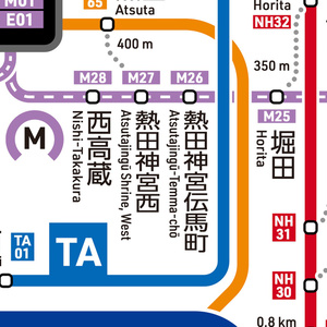 愛知県鉄道路線図（デジタル版）