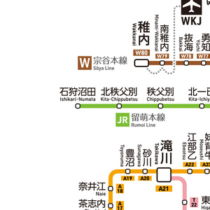 北海道鉄道路線図（デジタル版）