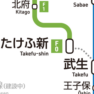 福井県鉄道路線図（デジタル版）