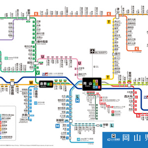 岡山県鉄道路線図（デジタル版）