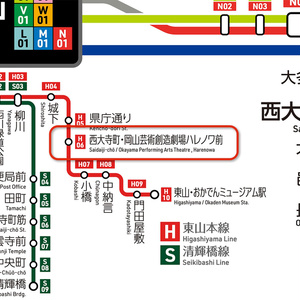 岡山県鉄道路線図（デジタル版）