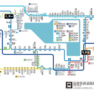 滋賀県鉄道路線図（デジタル版）