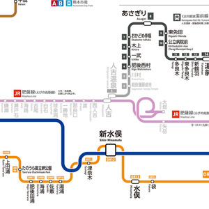 熊本県鉄道路線図（デジタル版）