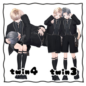 二人で撮るpose set2 缩略图 4