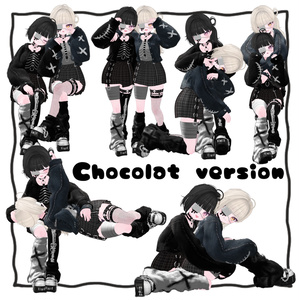 二人で撮るpose set2 缩略图 2