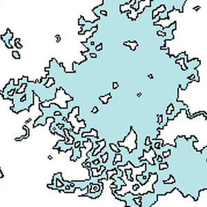 フリー地図【諸島と大河と内海】