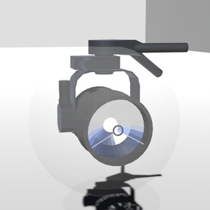 Free version available Aircraft Searchlight 3D Model