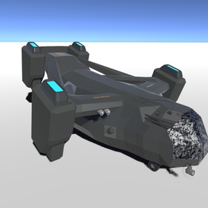 Vertical takeoff air transport CV-35 pre-release model 3D model