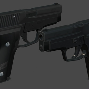 (無料)3Dモデル「コンパクト9mm拳銃」 缩略图 2