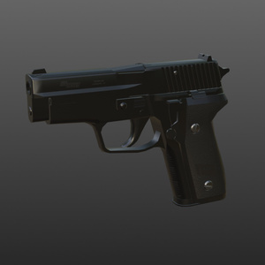 (無料)3Dモデル「コンパクト9mm拳銃」 缩略图 5