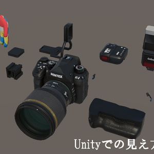 (無料)3Dモデル「レンズ交換式デジタル一眼レフカメラ（K-I）」 缩略图 8