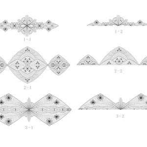 レース素材 1-1～3-2/Lace materials 1-1 to 3-2
