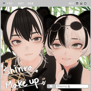 [Shinra(森羅)]  Panda makeup texture 