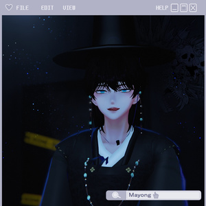 [Minase 水瀬] Grim Reaper makeup texture 저승사자 (2 types) 缩略图 6