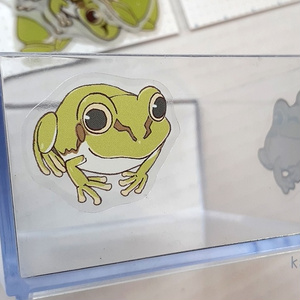 若草色カエルポーチ - 蛙堂 - BOOTH