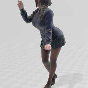 Sculptural beauty that stimulates desire. Beautiful girl figure 3D...