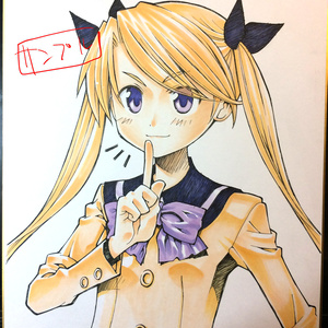 僕の生徒はオトナギャル オトナ遥 直筆イラスト色紙 僕の生徒はオトナギャル サイン色紙 - ikomayo - BOOTH