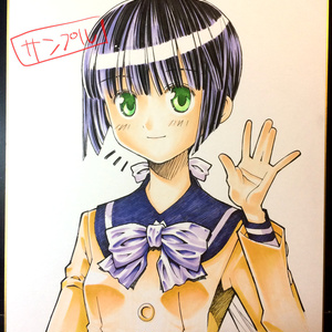 僕の生徒はオトナギャル オトナ遥 直筆イラスト色紙 僕の生徒はオトナギャル サイン色紙 - ikomayo - BOOTH