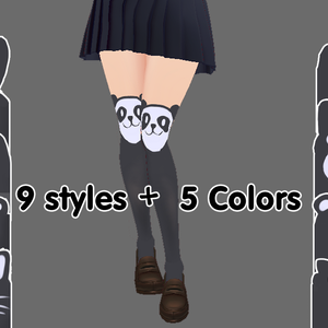 Stocking Whit 9 styles and 5 colors Vroid textures