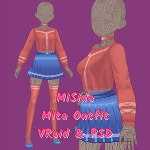 MiSide Mita Outfit VRoid & PSD