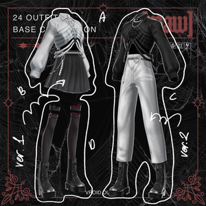 24 OUTFIT VROID by [maw] HALLOWEEN EDITION