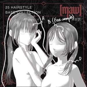 25 HAIRSTYLE VROID by [maw] FREE SAMPLE 