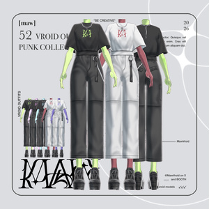 52 OUTFIT VROID by [maw] |FULL COLOR CUSTOMIZATION|