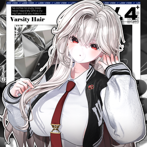 【19アバター対応】 𝐋𝐕.𝟒+ Varsity_Hair 🎓