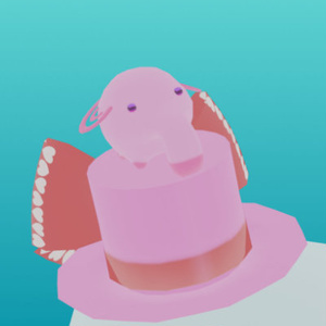 びっくり帽子・リボンハットピンク