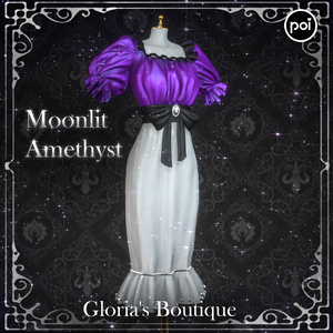 MoonLit Amethyst - Elegant Dress for Vrchat