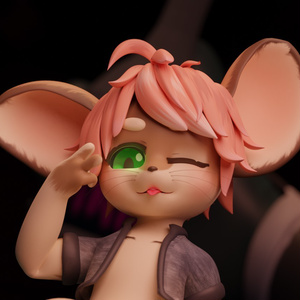 [BlueGuaShop] -3Dモデル-チャット-Chatta- Tiny tiny mouse