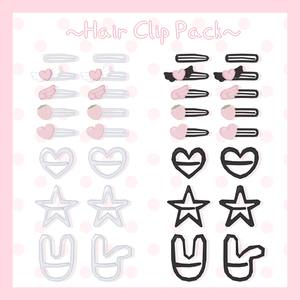 (FBX) Hairclips Pack/ヘアクリップパック