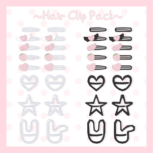 (FBX) Hairclips Pack/ヘアクリップパック
