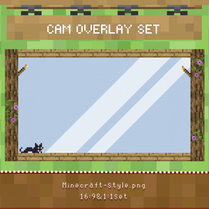 minecraft taste cam overlay 2種+*.