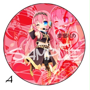 【ボカロ】デカ缶バッチ　巡音ルカ　76ミリ　全２種