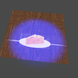 特殊な色の光の下でのみ現れる画像/Image appear only in special light
