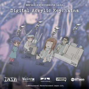 serial experiments lain VR「WEIRD展」デジタルアクリルキーホルダー3Dモデル