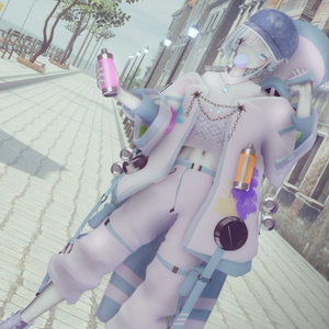 【3D衣装モデル】Color Punk スプレーギミック付き（ラシューシャ対応） 缩略图 5