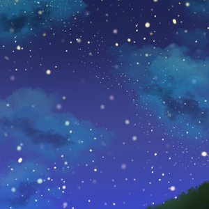 【無料素材】幻想的な星空｜流れ星あり・なし 2種セット