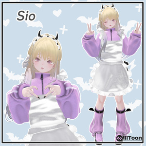 【14アバター対応】小悪魔ジャージメイド【VRChat想定・MA対応】 缩略图 15
