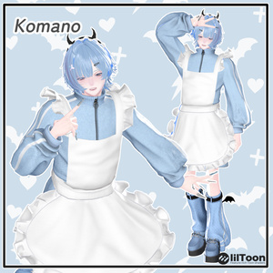 【14アバター対応】小悪魔ジャージメイド【VRChat想定・MA対応】 缩略图 8