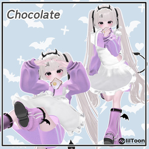 【14アバター対応】小悪魔ジャージメイド【VRChat想定・MA対応】 缩略图 19