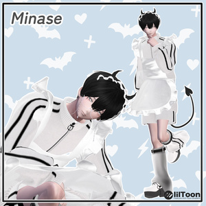 【14アバター対応】小悪魔ジャージメイド【VRChat想定・MA対応】 缩略图 9