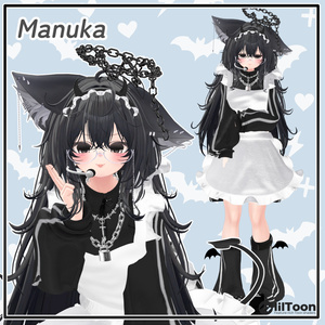 【14アバター対応】小悪魔ジャージメイド【VRChat想定・MA対応】 缩略图 16