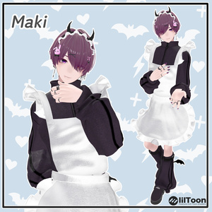【14アバター対応】小悪魔ジャージメイド【VRChat想定・MA対応】 缩略图 13