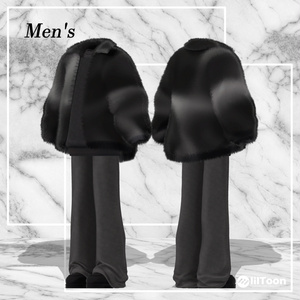 【14アバター対応】Unisex Oversize Fur Outfit【VRChat想定・MA対応】 缩略图 2