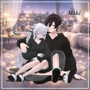 【17アバター対応】 Twin Cozy【VRChat想定・MA対応】 缩略图 11