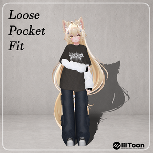 【9アバター対応】Loose Pocket Fit　(lady's)【VRChat想定・MA対応】