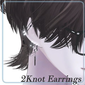 【フォロワー2000人記念】2Knot Earrings【12avatar対応】