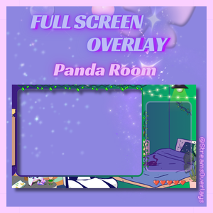 Full Screen Stream Overlay Panda Room